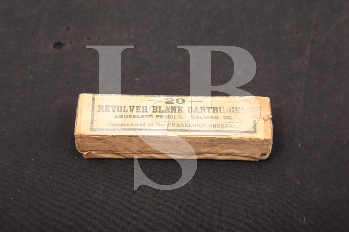 Frankford Arsenal 20x .38 Cal. Blank Ammunition Fa For 1892 Army/Navy ...