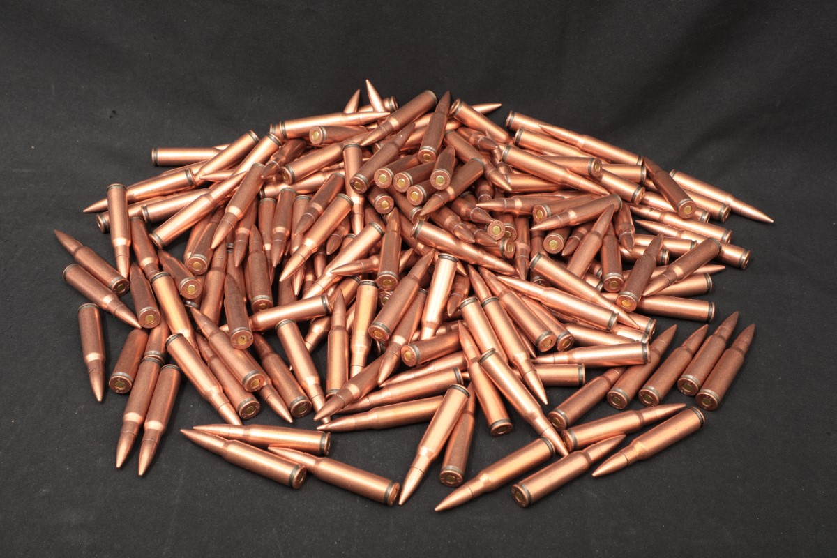 Chinese 200x .308 Win. Ammunition China Copper Washed Steel Bullets