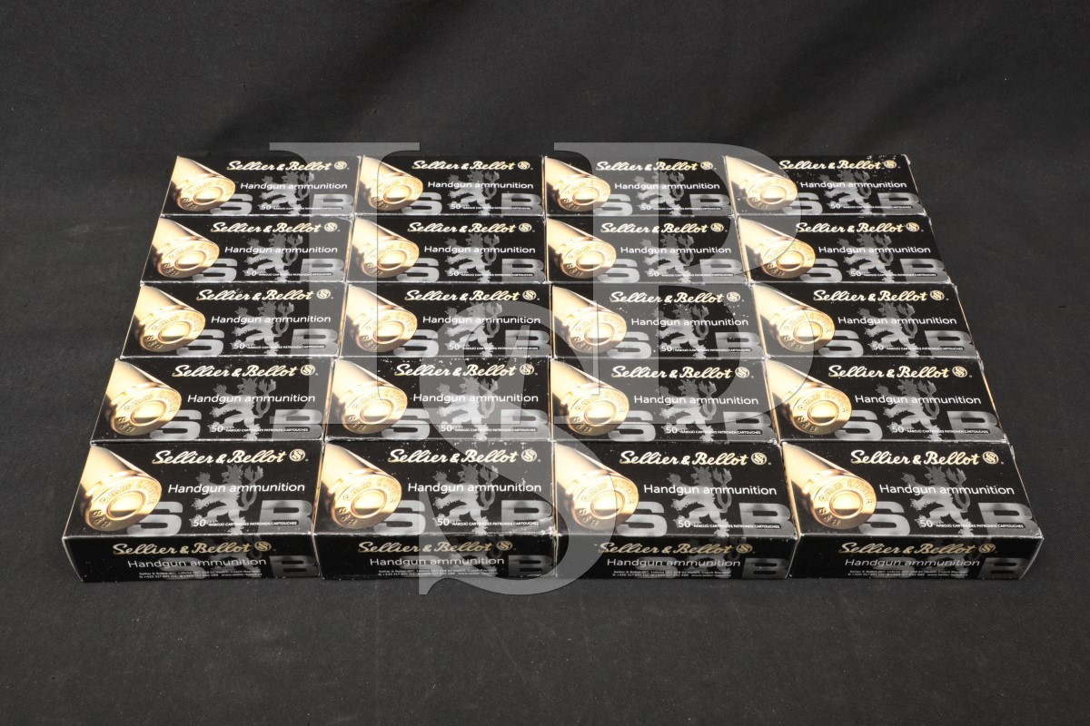 Sellier & Bellot 1000x 9mm Luger Ammunition S&B 115 Grain Fmj Bullets ...