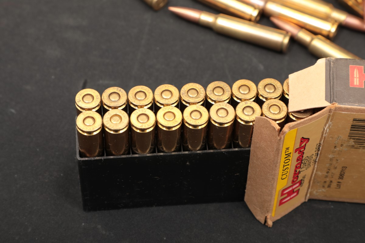 Mixed 112x 7.5x55mm Swiss Ammunition Ppu, Fn, Hornady Fmj & Sst Bullets ...