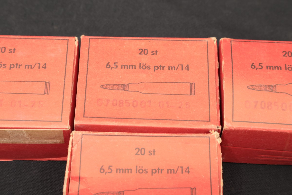 74x 6 5x55mm swedish training ammunition wooden bullets brass cases in