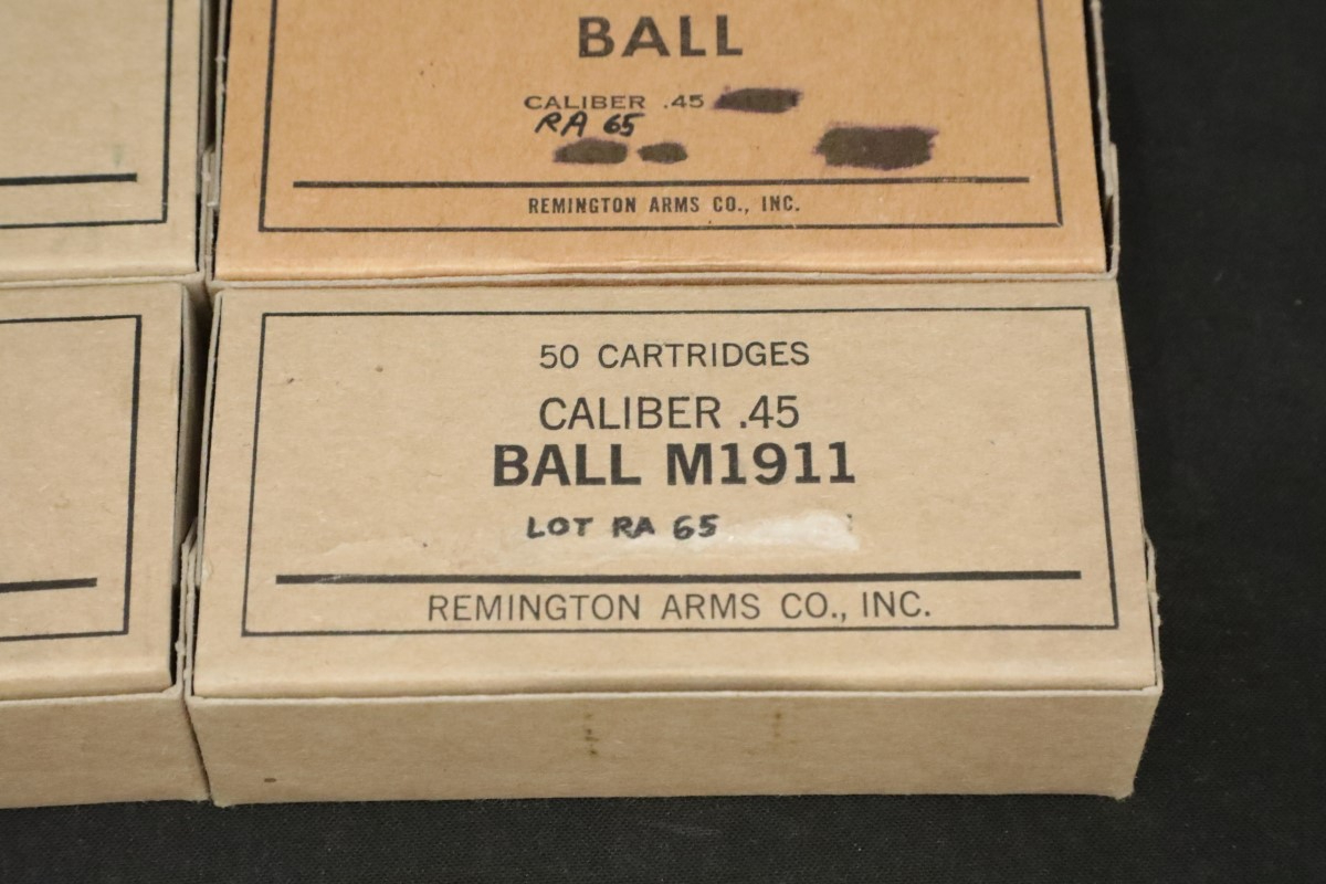 600x .45 Auto Ball M1911 Ammunition Us Military Surplus Win. 1964 & Rem ...