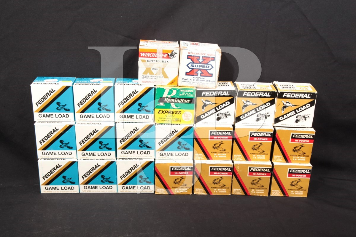 Mixed 575x .20 Ga. Ammunition Fed, Win, Rem. 2 3/4