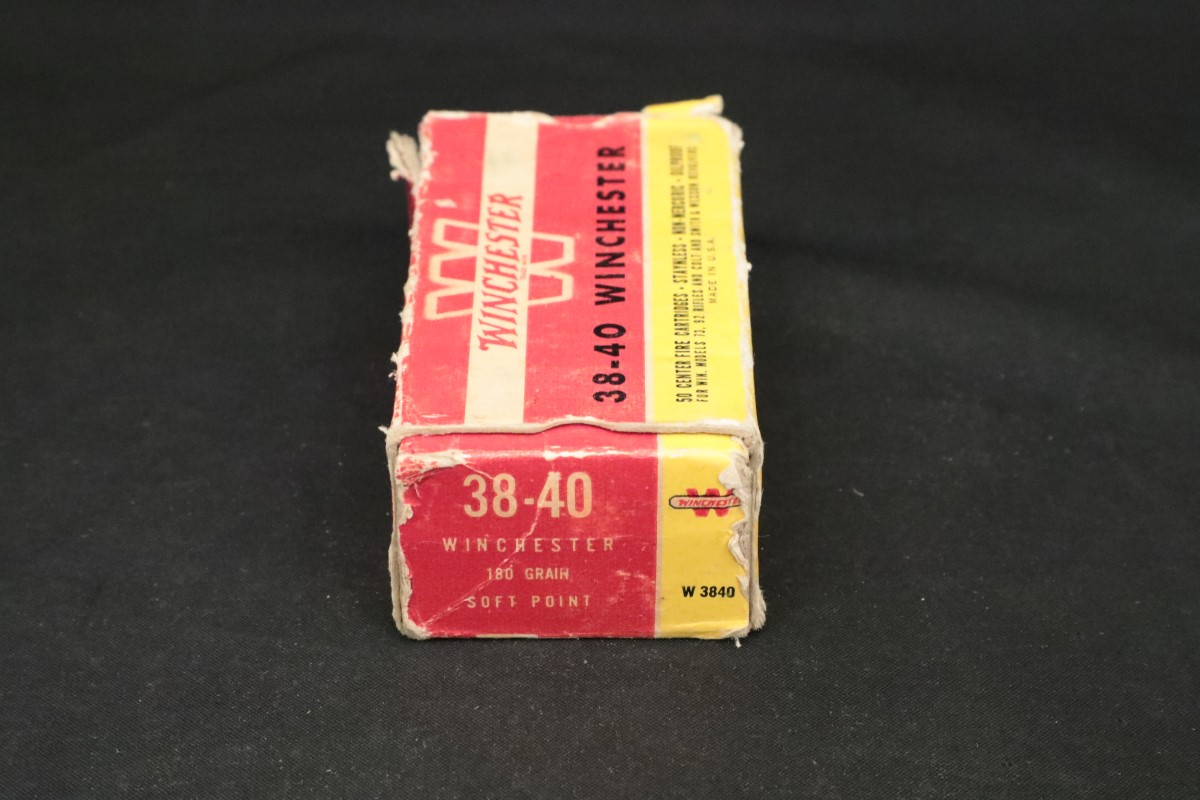 91x .38-40 Win. Vintage Ammunition Western & Win. 180 Grain JSP Bullets ...