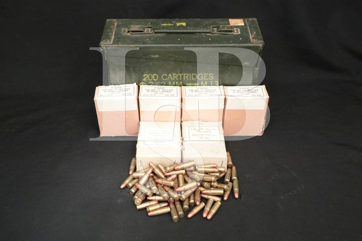 Mixed 494x 7 62x25mm tokarev ammunition czech romania fmj magnetic