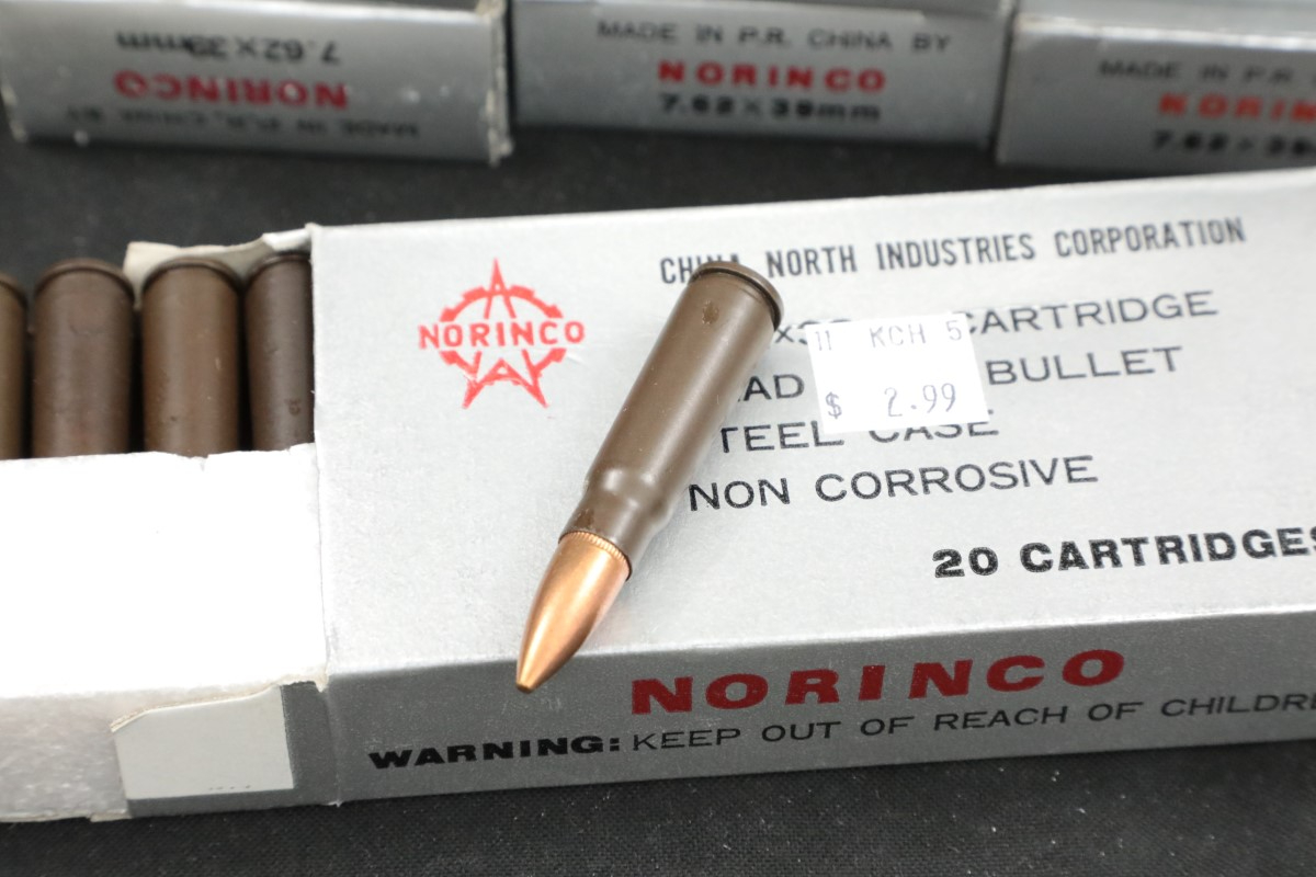 460x 7 62x39 ammunition norinco fmj magnetic bullets steel cases 7