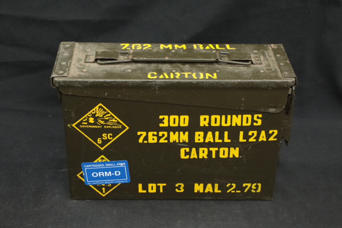 300x 7 62x51mm ball l2a2 ammunition malaysian 146 grain fmj magnetic