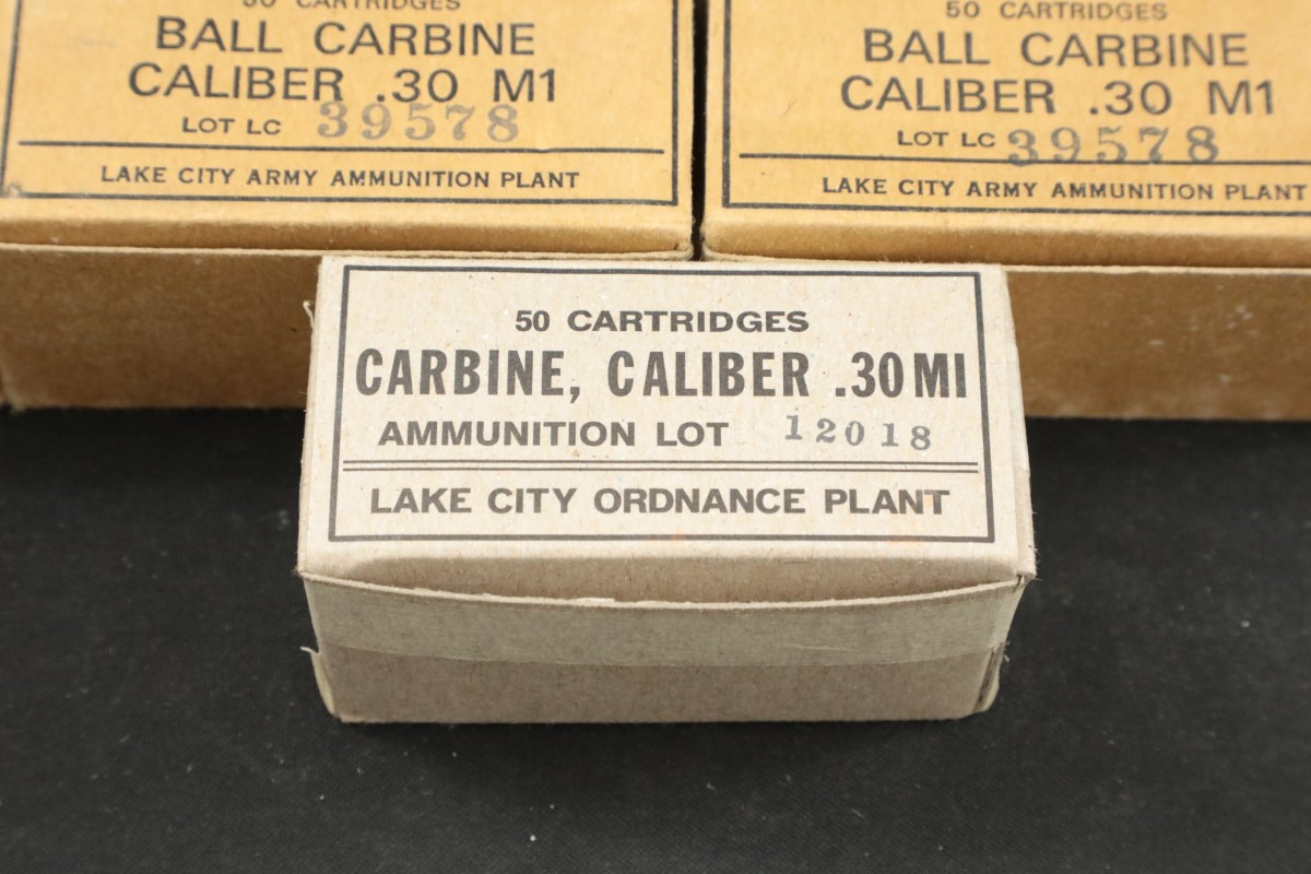 Mixed 750x 30 Carbine M1 Ammunition Win Lake City Ppu Reloaded 110 Grain Fmj Bullets 30