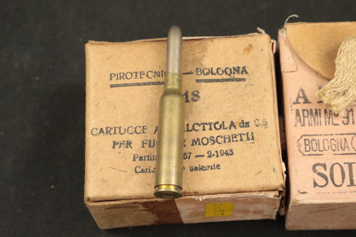 Italy 54x 7 35x51 carcano vintage ammunition italian fmj magnetic