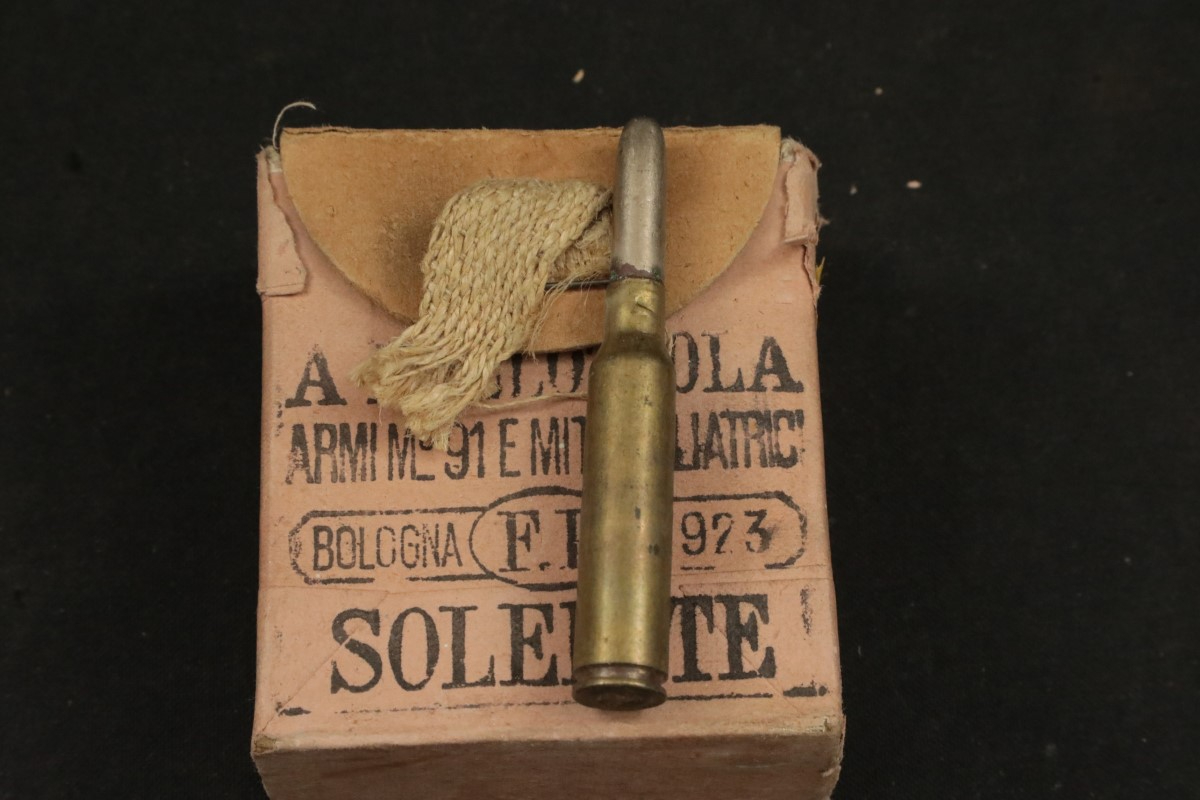 Italy 54x 7 35x51 carcano vintage ammunition italian fmj magnetic