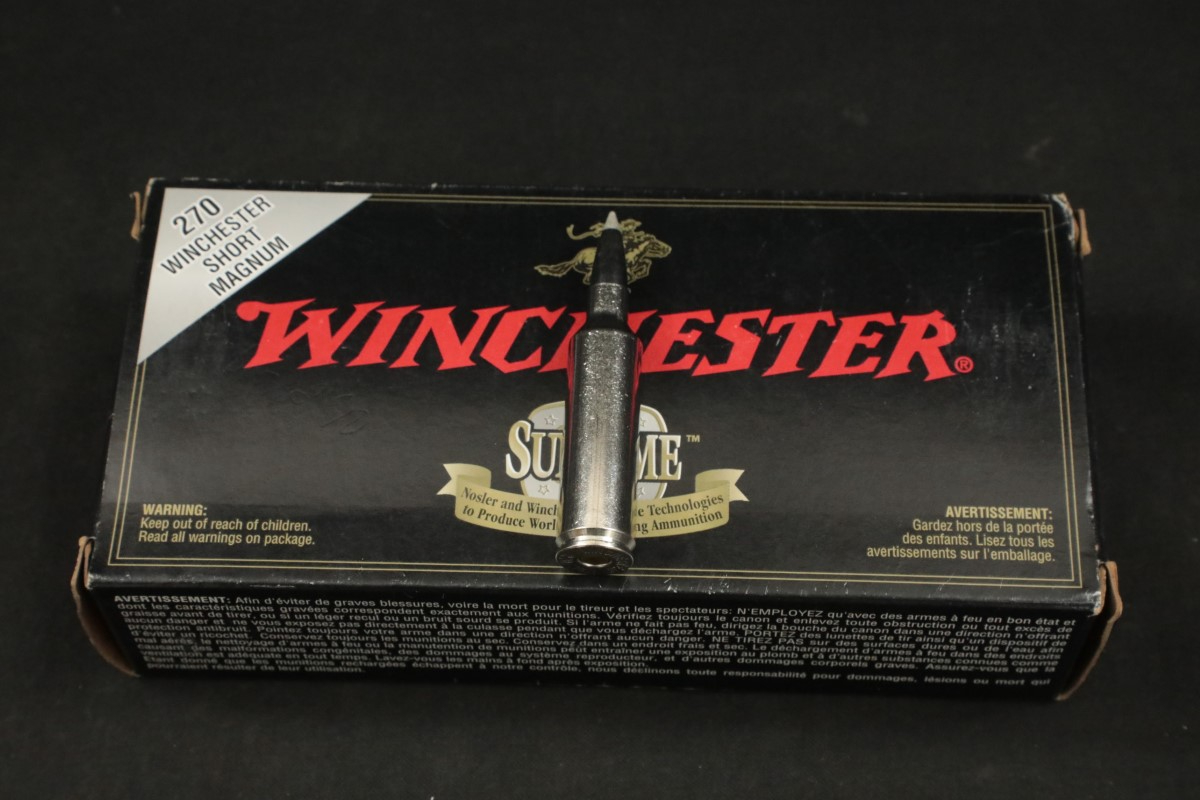 Winchester 40x 270 Wsm Ammunition Win 130 Gr Ballistic Silvertip