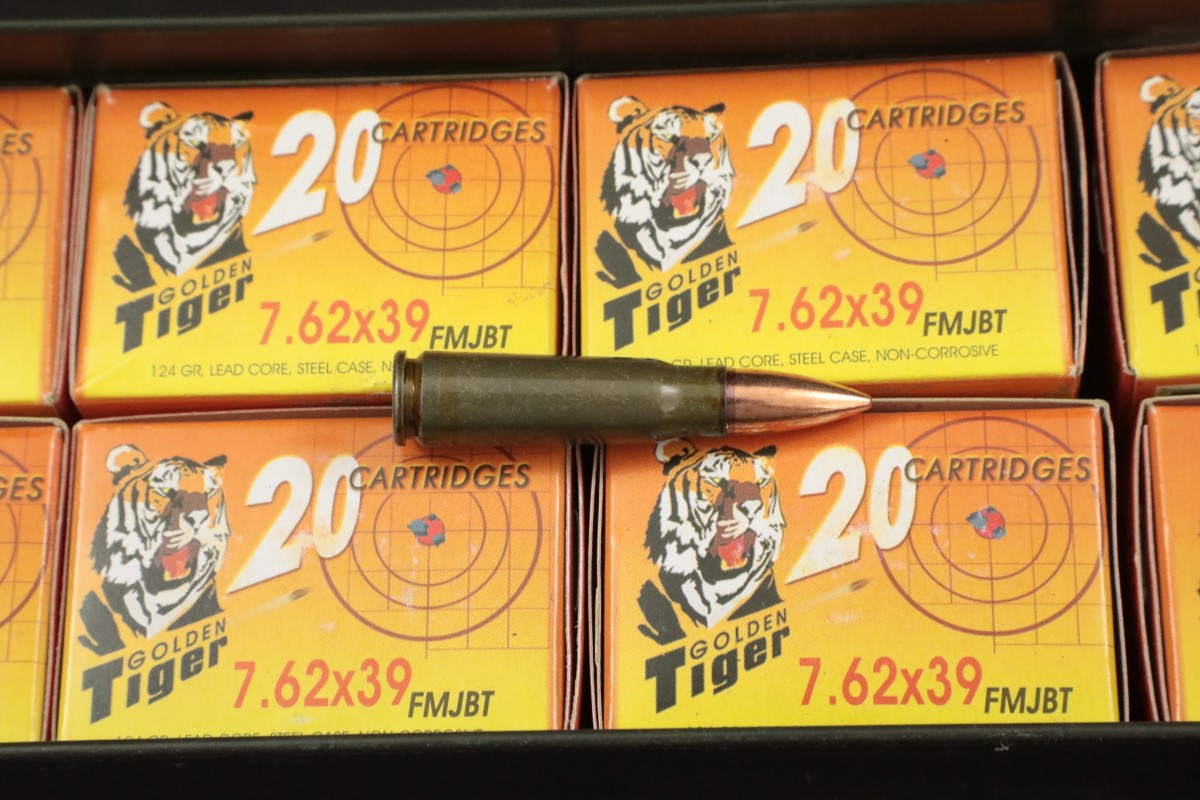 480x 7 62x39mm ammunition golden tiger 124 grain fmj bt magnetic
