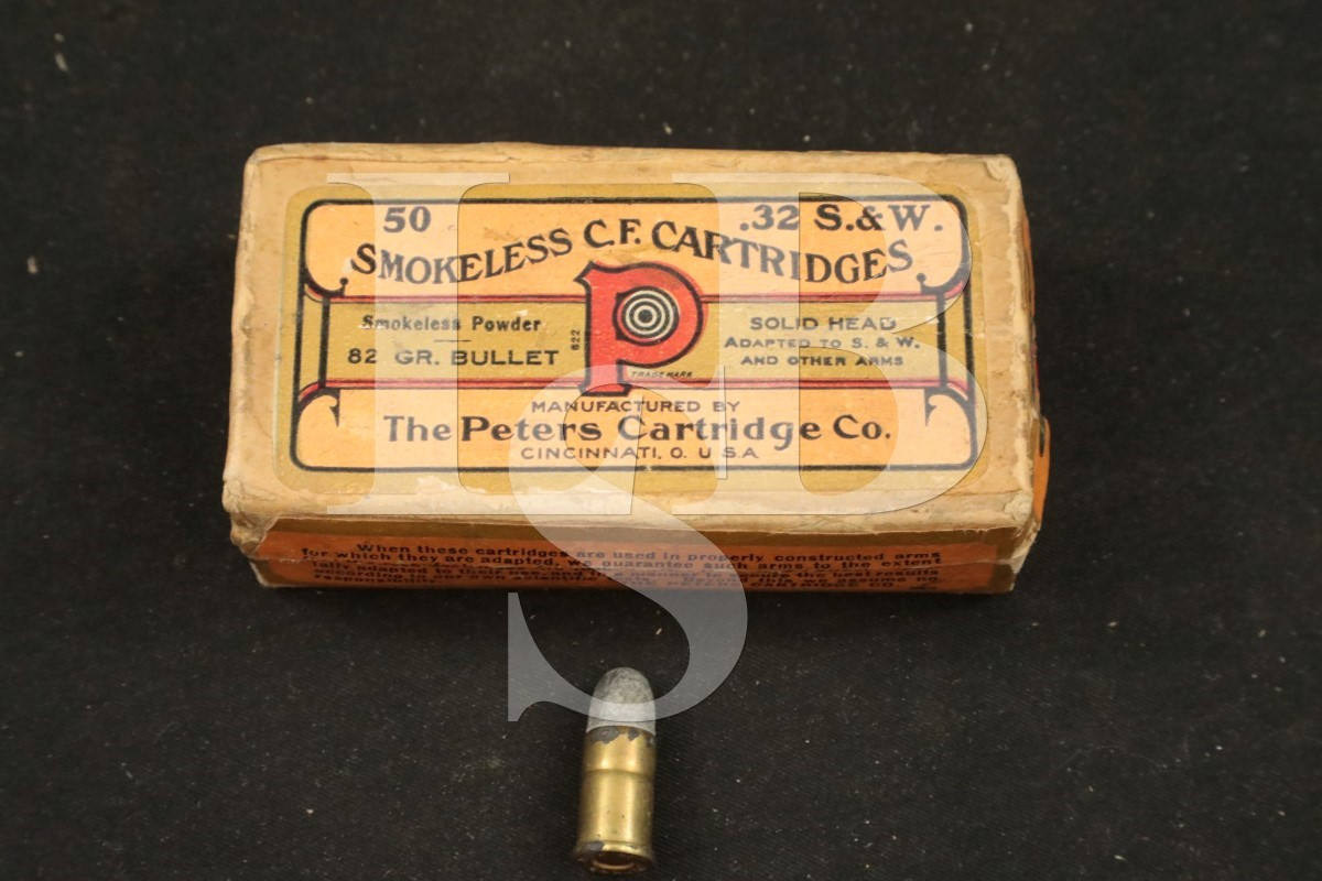 Peters Cartridge Company 50x .32 S&W Vintage Ammunition Peters Co ...