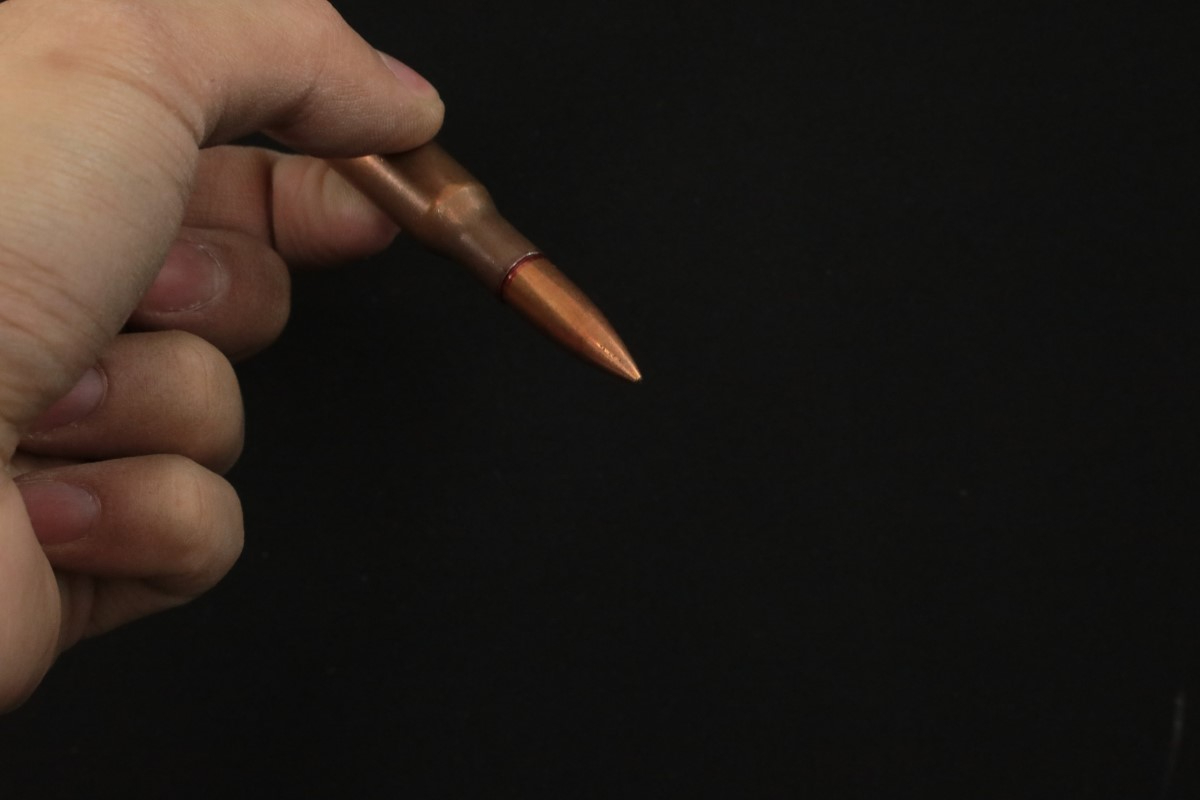 250x 7.62x54r Ammunition Russian Copper Washed Steel Bullets & Cases In