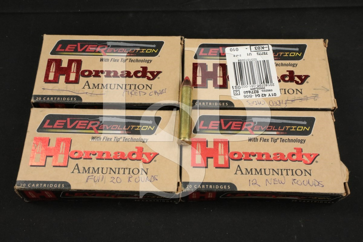 32x .444 Marlin Ammunition Hornady 265 Grain Ftx Bullets & 40x Fired ...