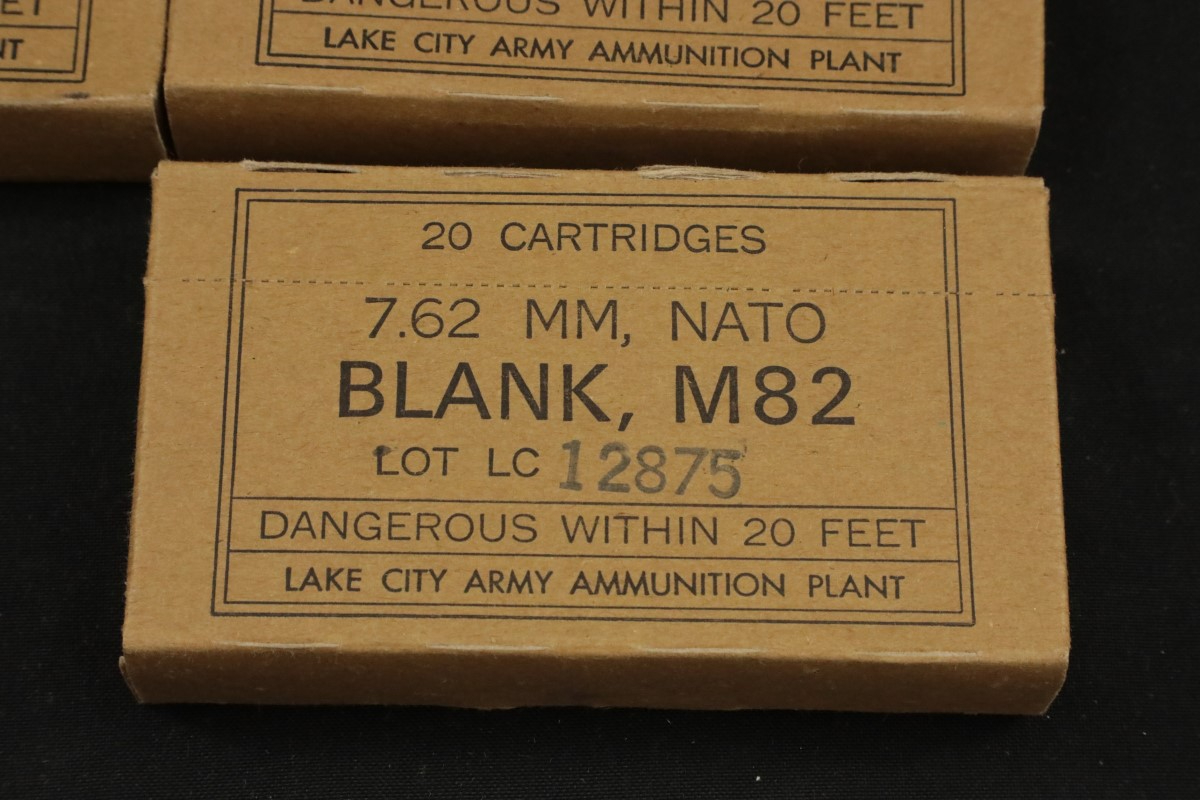 Lake City 120x 7.62mm NATO Blank Ammunition LC 68 .308 Win. 7.62x51mm ...