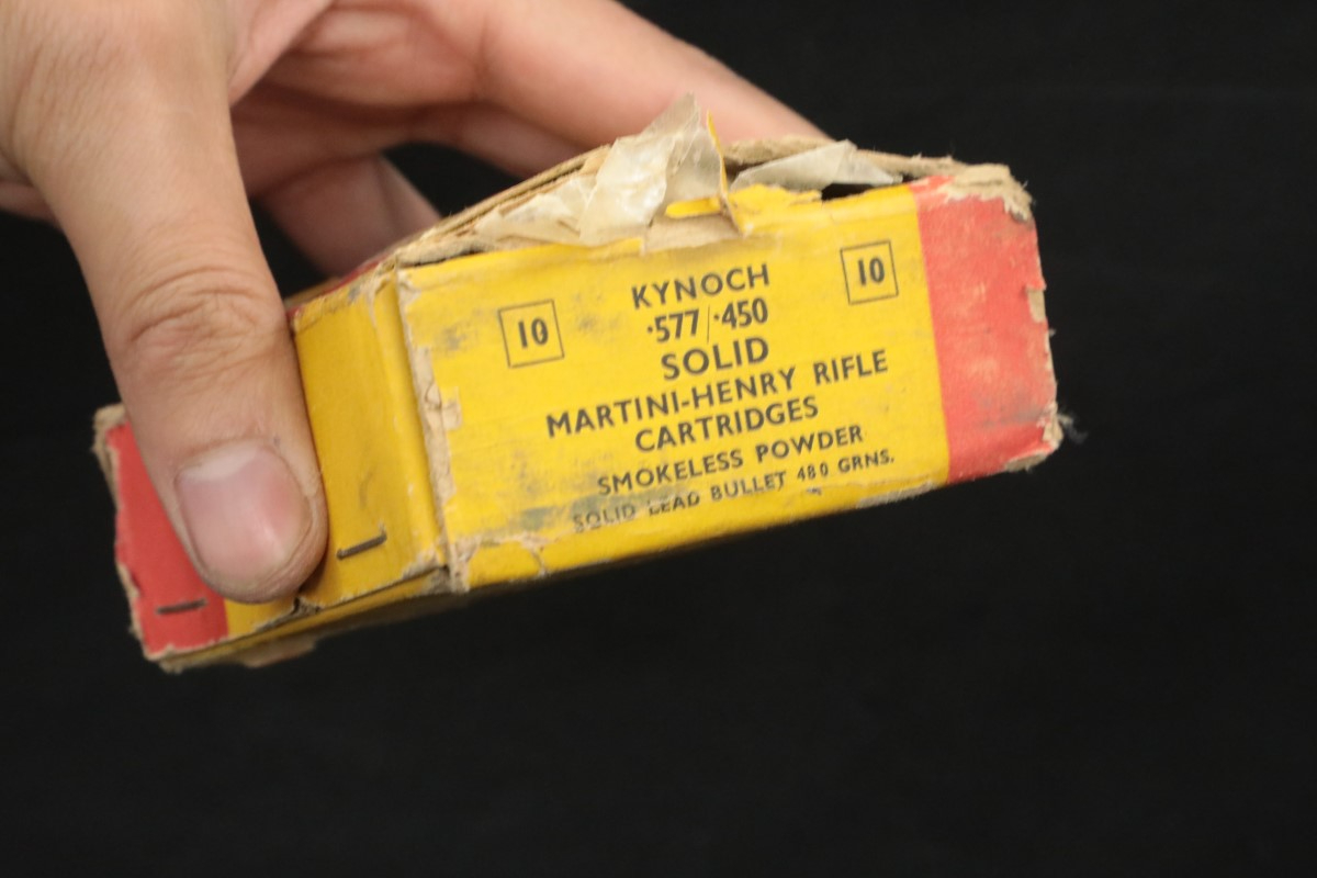 28x .577450 MartiniHenry Rifle Ammunition Kynoch & TenX 480 Grain