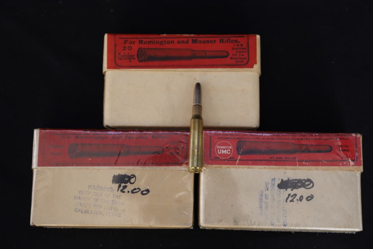 Union Metallic Cartridge 60x 7mm Mauser Vintage Ammunition Umc Early