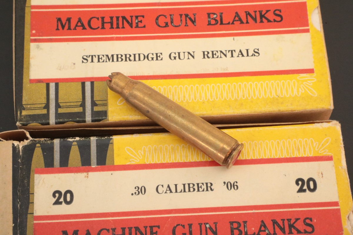 Stembridge 40x .3006 Springfield Blank Machine Gun Ammunition .3006