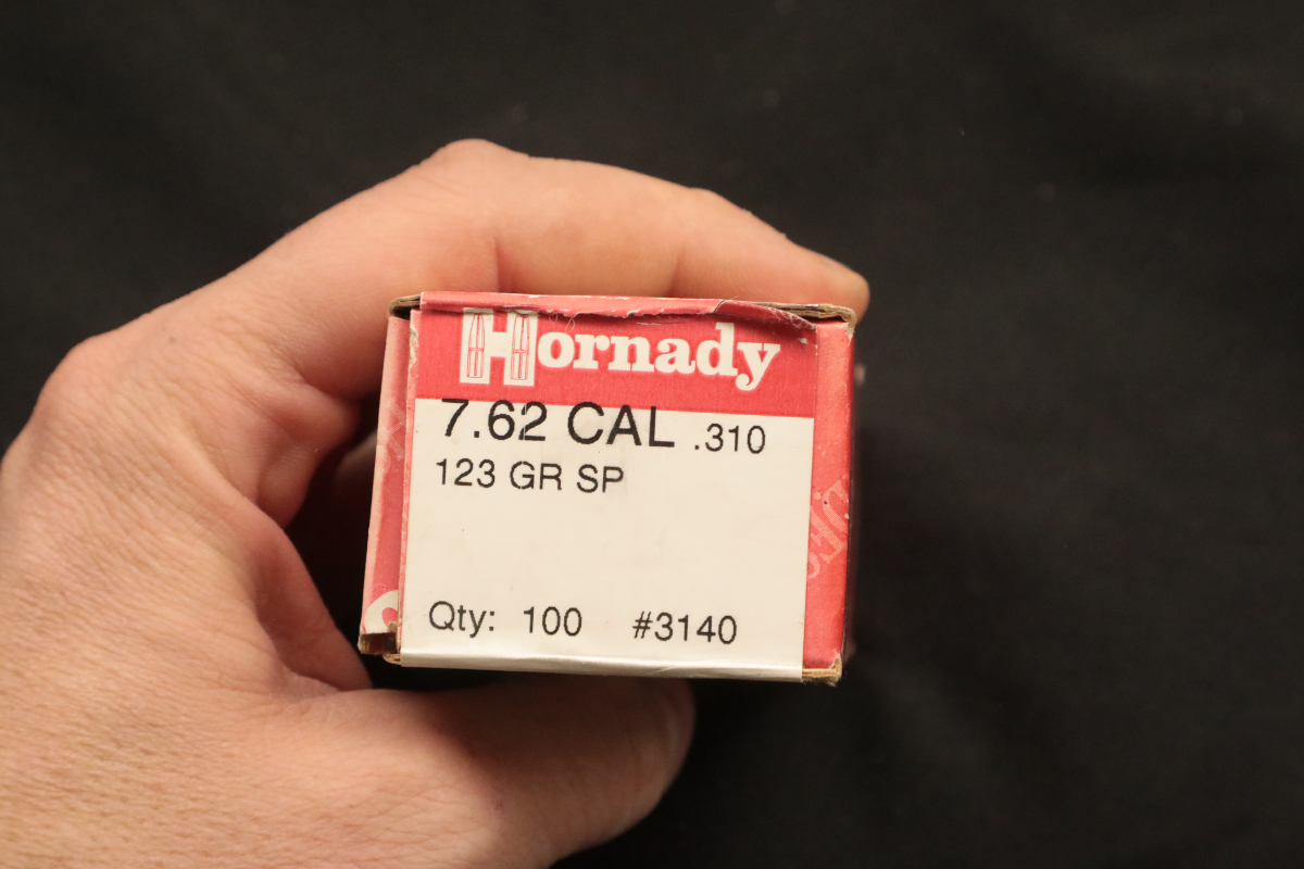 Hornady 282x 7 62x39mm caliber bullets 310 diameter 123 grain jsp