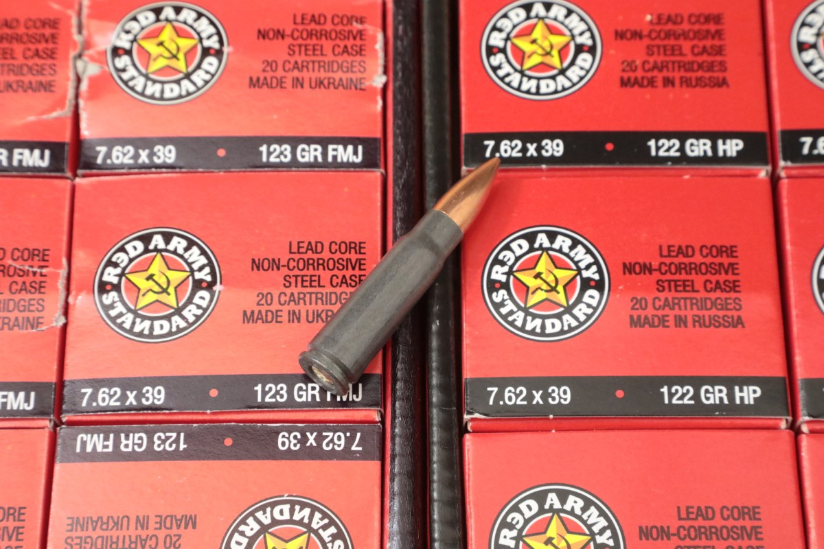 Russia 360x 7 62x39 ammunition red army standard 123 grain fmj magnetic