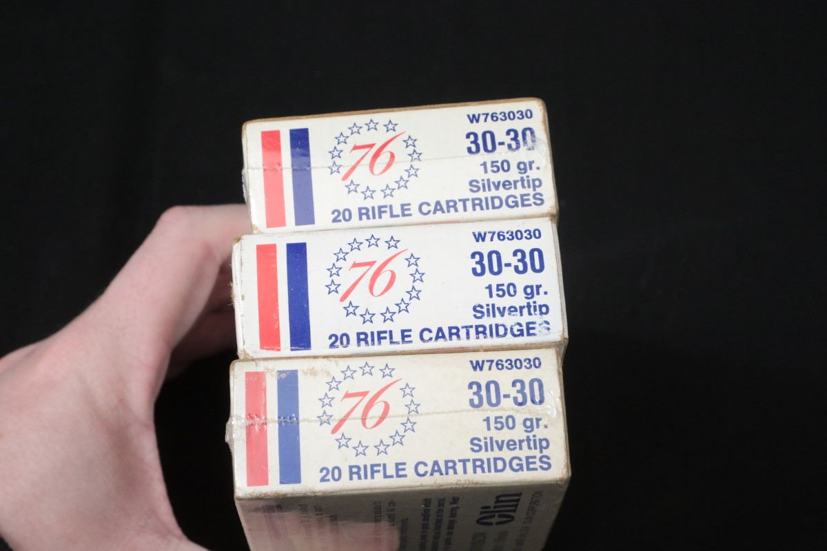 60x .30-30 Winchester Bicentennial Ammunition In Original Boxes 150 ...