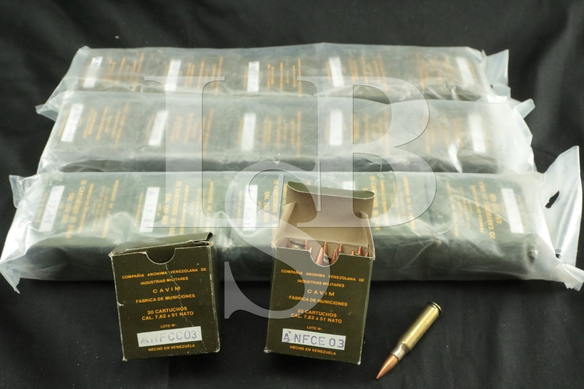 Venezuela military 320x 7 62x51 nato ammunition cavim fmj non magnetic