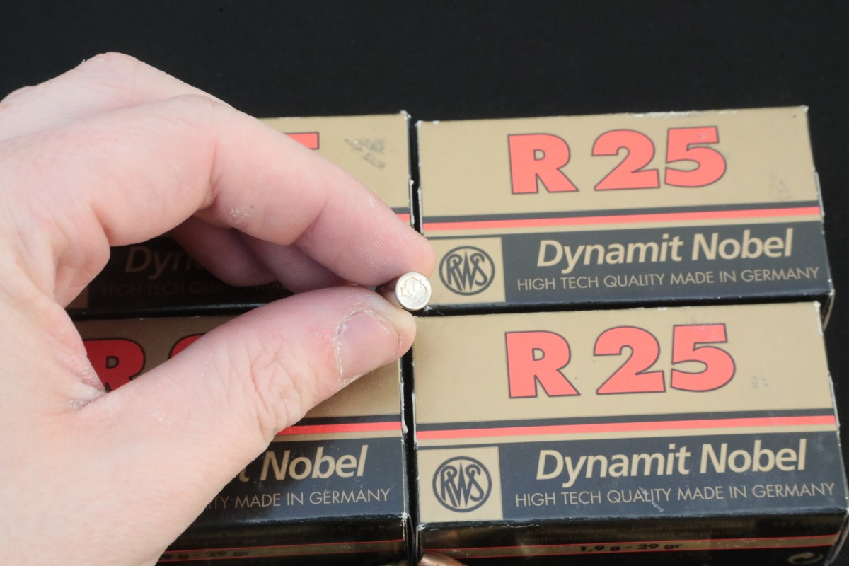 DynamitNobel 249x .22 Short & .22 WMR Ammunition RWS 29 Gr. Lead RN