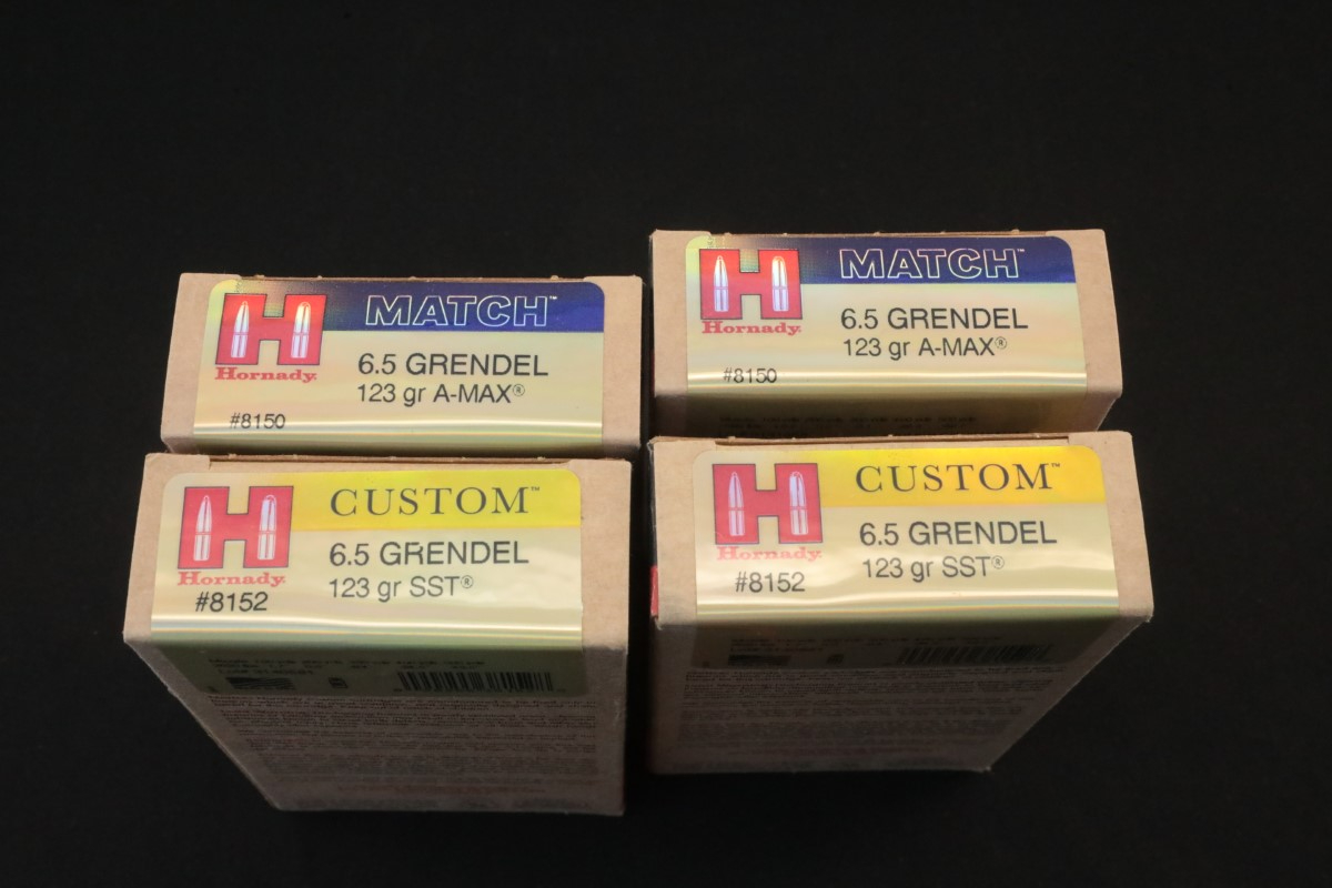 Hornady 80x 6 5 grendel ammunition match custom 123 grain sst a max
