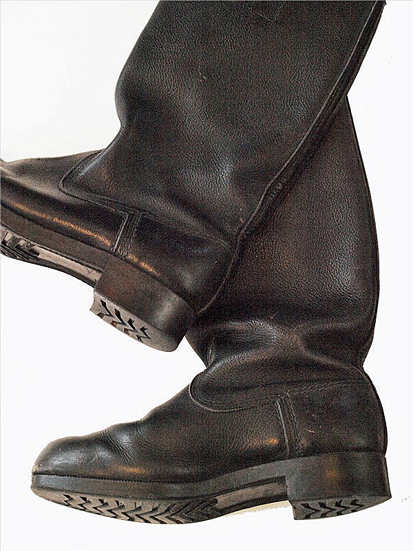 German (DdrEast) Jack Boots, Leather, Authentic For Sale at
