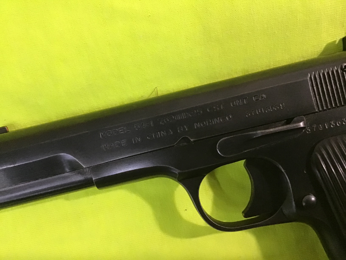 Super nice pistol comes with both 7 62x25 9mm barrels norinco model