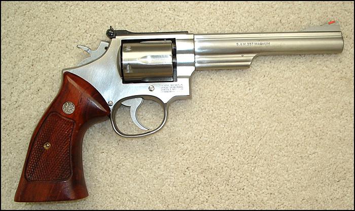 Smith & Wesson - - Smith and Wesson .357 Magnum M 66 nickel plated ...