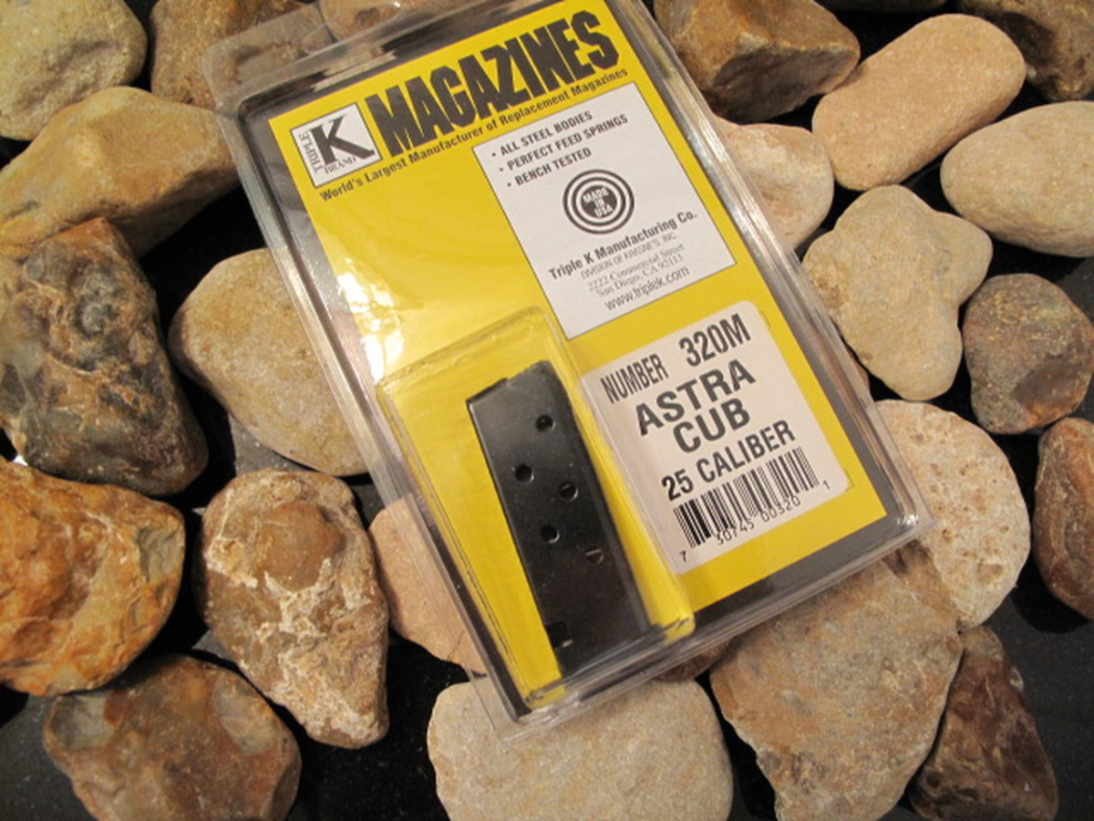 ASTRA CUB 25 ACP MAGAZINE CLIP 6 ROUND NEW PRODUCTION 