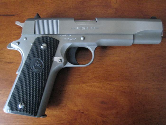 Colt Series 80 Government Model 1911, 45 Acp, Stainless For Sale at ...