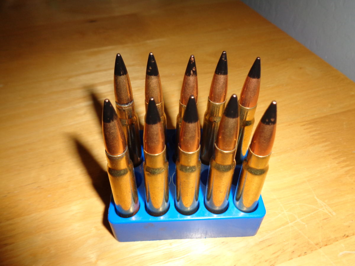 178 grain 8mm Mauser (8x57mm) black tipped Armor Piercing ammo