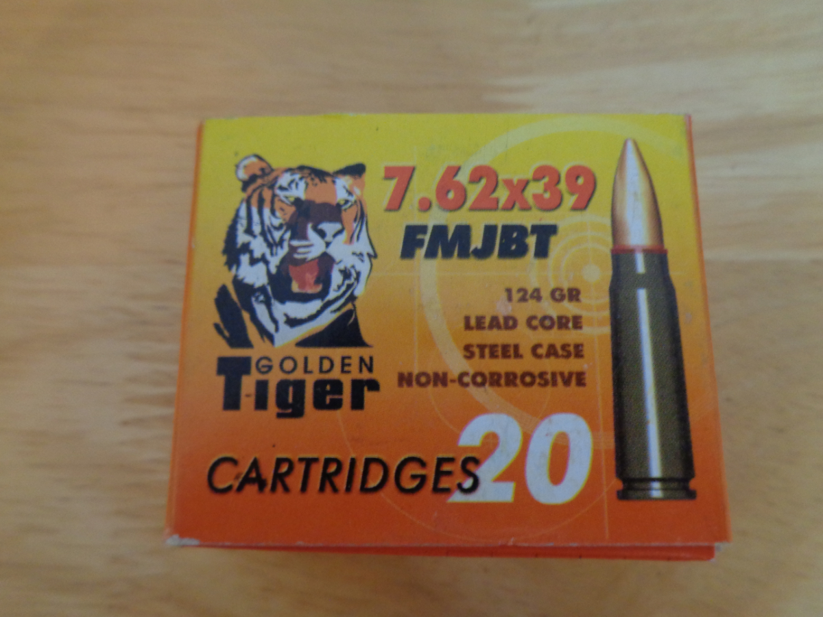 20 round boxes of 7 62x39 124 gr fmj bt golden tiger ammo 17240553