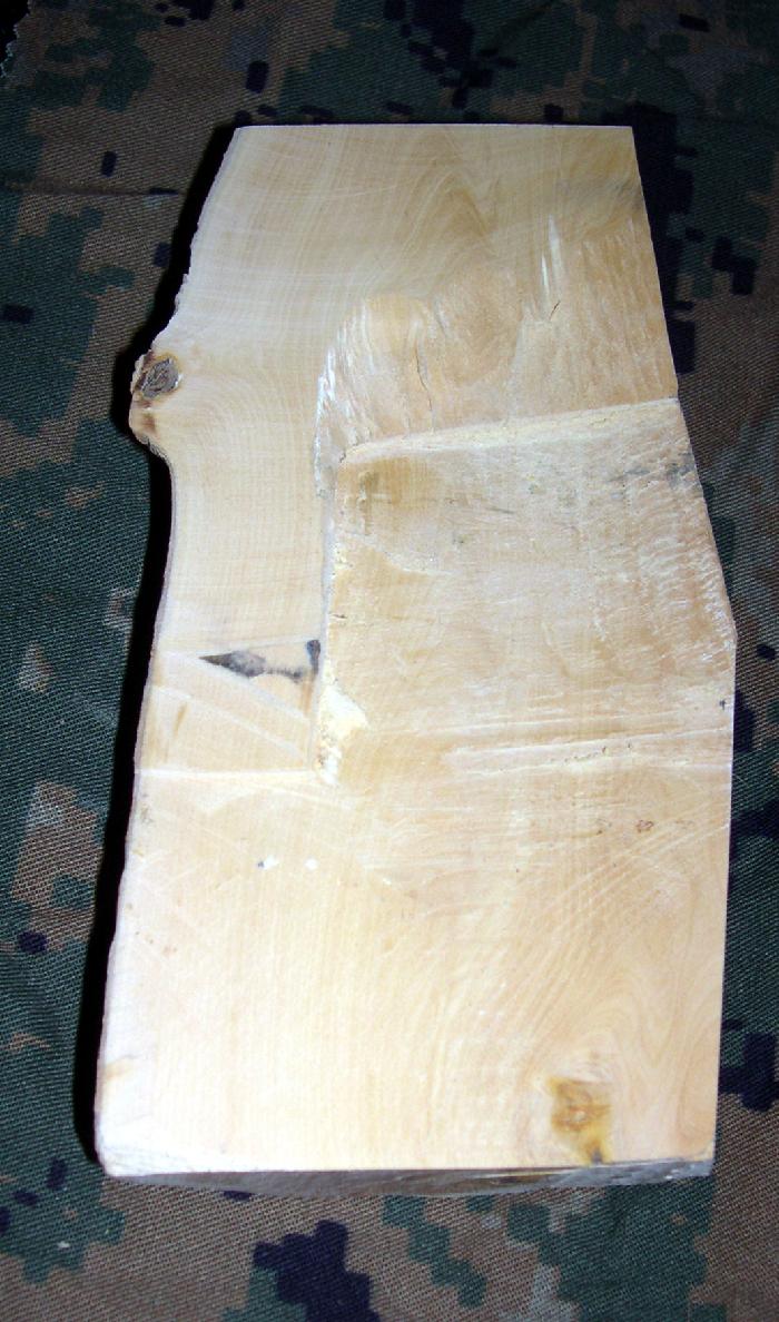 Yellow Australian Sandalwood Handgun Grip Blank For Sale at GunAuction