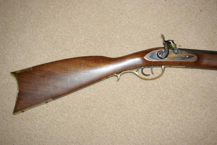 Pedersoli Kentucky 45 Cal Black Powder Rifle New For Sale at GunAuction ...