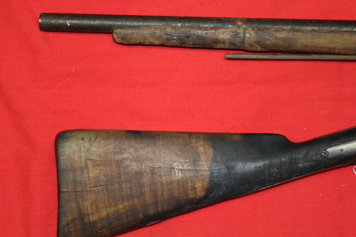 Unknown Black Powder Double Barrel & Musket For Parts Or Repair 12 For ...