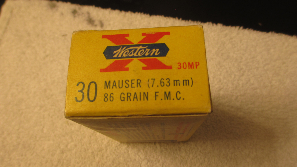 Winchester partial 49 rounds box 7 63x25mm mauser 17253830