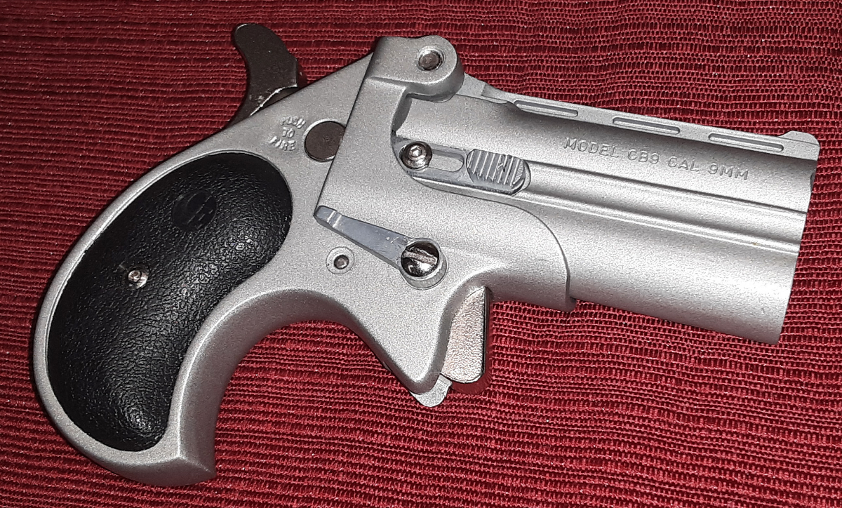 Cobra Cb9 Big Bore Satin Silver 2 Shot Derringer As Is No Returns 9mm