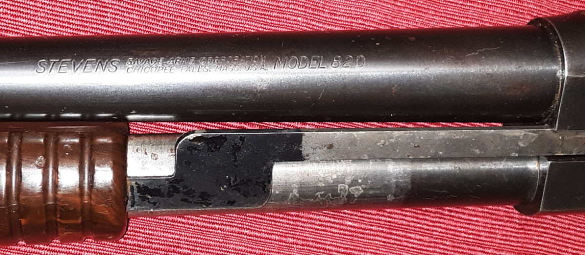 Stevens Savage Model 820 Pump Action Parts Gun Butt Stock Missing 12
