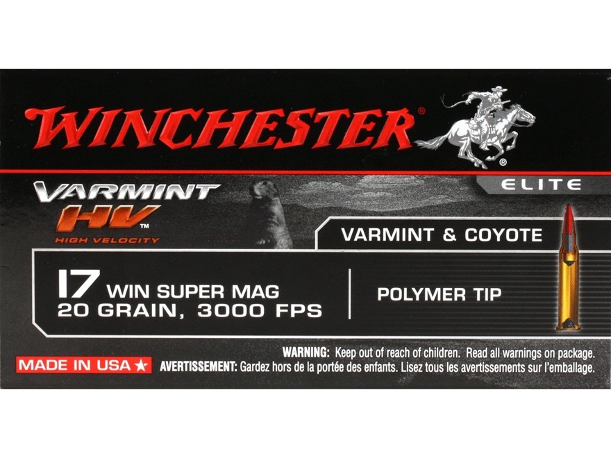 17 WSM Winchester Super Magnum Ammo - 500 Rounds