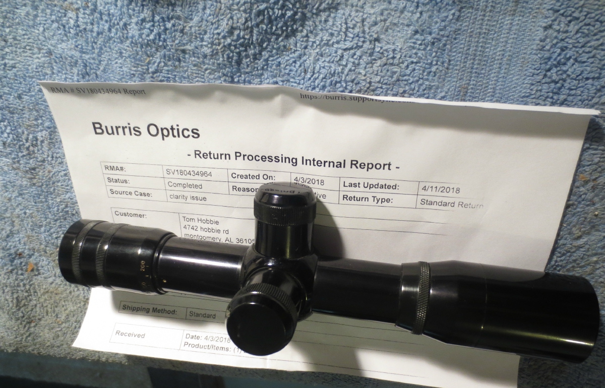 Burris 2x pistol scope w target knobs ao for sale at gunauction