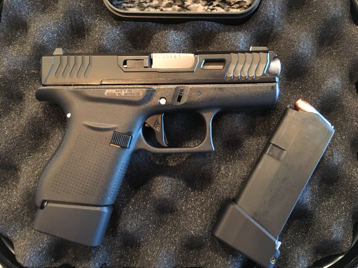 Custom Glock 43 - Like New - New Low Price 9mm Luger For Sale At 