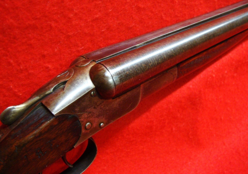 Spencer Gun Co. Damascus Mod. American Hammerless 12ga. Double Barrel ...