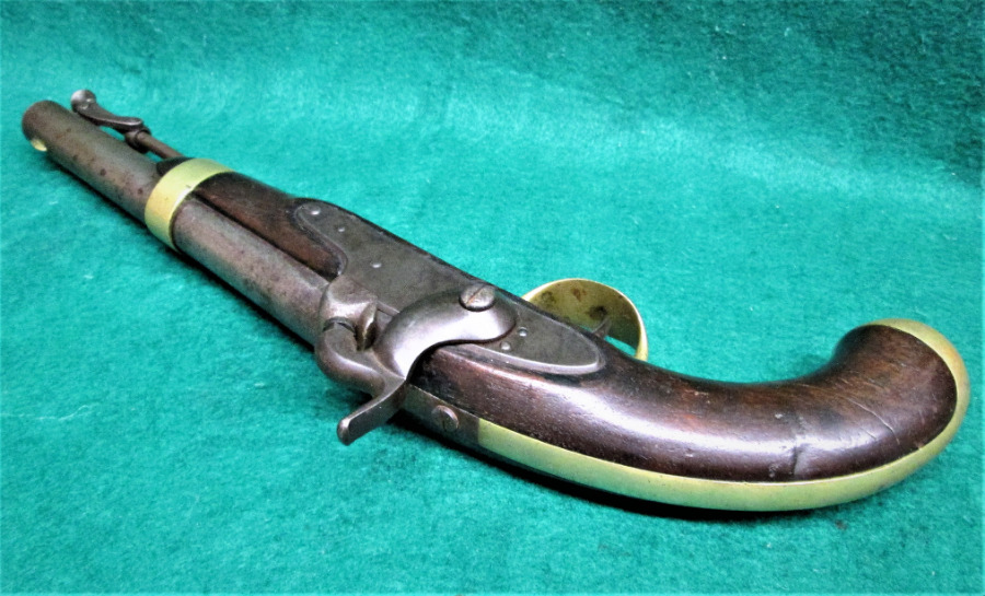 HENRY ASTON US. MILITARY - MARKED MIDDLETON CONN. 1850 CAP & BALL PISTOL. - Picture 8