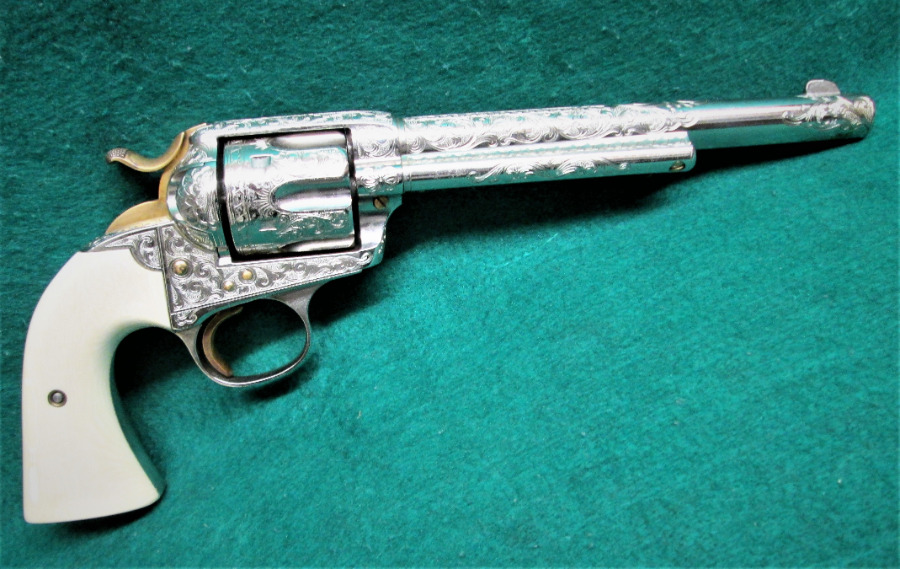 COLT MFG CO INC - MODEL BISLEY ENGRAVED BY B. MEARS W/IVORY GRIPS