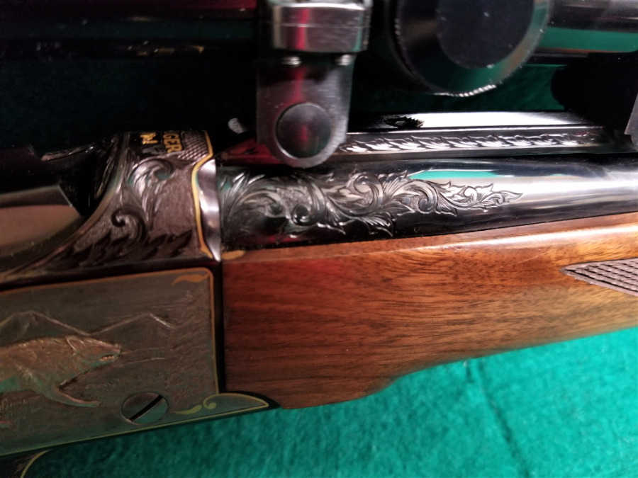 Sturm, Ruger & Co. ENGRAVED BY MASTER ENGRAVER CLINT FINLEY - NUMBER ONE #1 22 INCH BARREL GORGEOUS PIECE OF ART - Picture 5