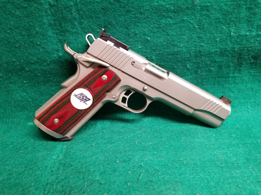 KIMBER - MOD. TEAM MATCH II STAINLESS W-5 INCH BARREL FACTORY USA SHOOTING TEAM PISTOL W-ONE MAG NICE BORE! - Picture 1